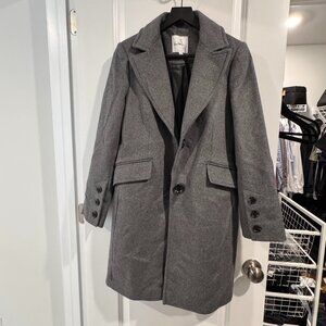 Sam Edelman Herringbone Wool Blend Coat, 8